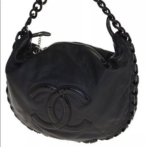 CHANEL Luxury Line Hobo Chain Bag Purse